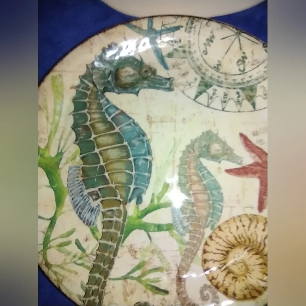 (2) Pier One Sea Life Plates